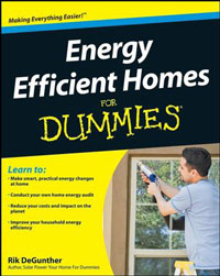 Energy Efficient: Energy Efficient Homes For Dummies  by Rik DeGunther, Healthy Home & Green Living Books & Videos - HealthyHouseInstitute.com